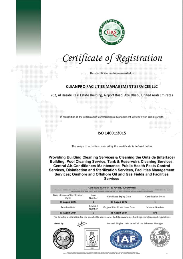 ISO 14001-2015 - Environmental Management Systems