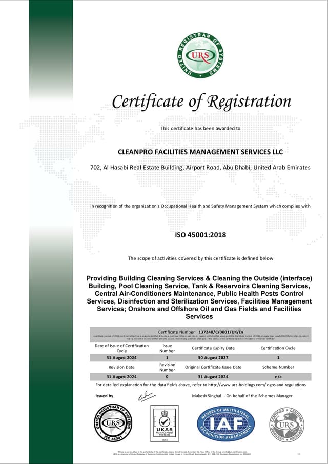 ISO 45001-2018 - Occupational Health and Safety Management Systems